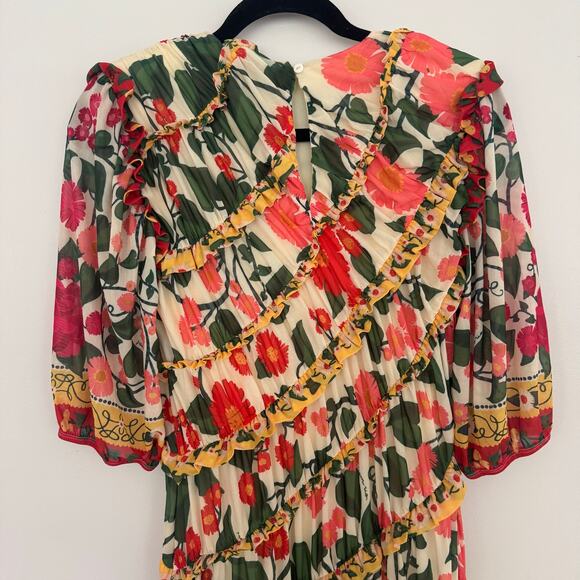 Farm Rio x Anthropologie Puff-Sleeve Fitted Mini Dress - Picture 8 of 9